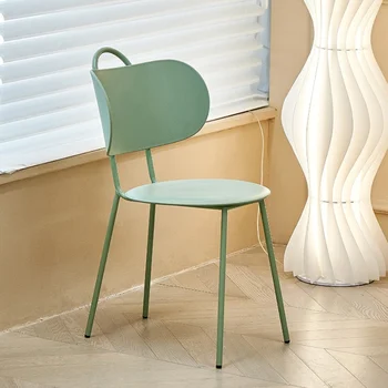 Poilsio Šiaurės Moderni Valgomojo Kėdės Akcentas Atsipalaiduoti Plastikiniai, Miegamojo, Ergonomiškas Kėdės Sillas De Comedor Namų Baldai WK50CY Nuotrauka
